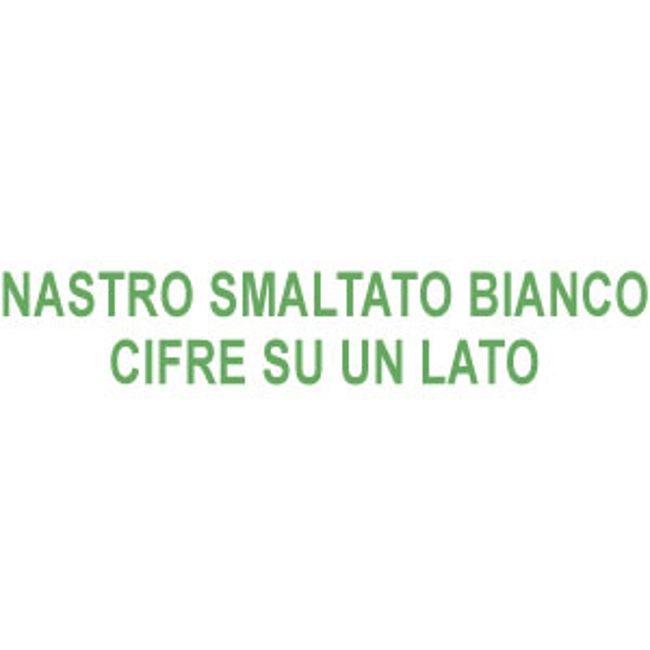 Vendita online ROTELLE METRICHE NASTRO ACCIAIO SMALTATO BIANCO LARGH. MM 13; DIVISIONE IN MM