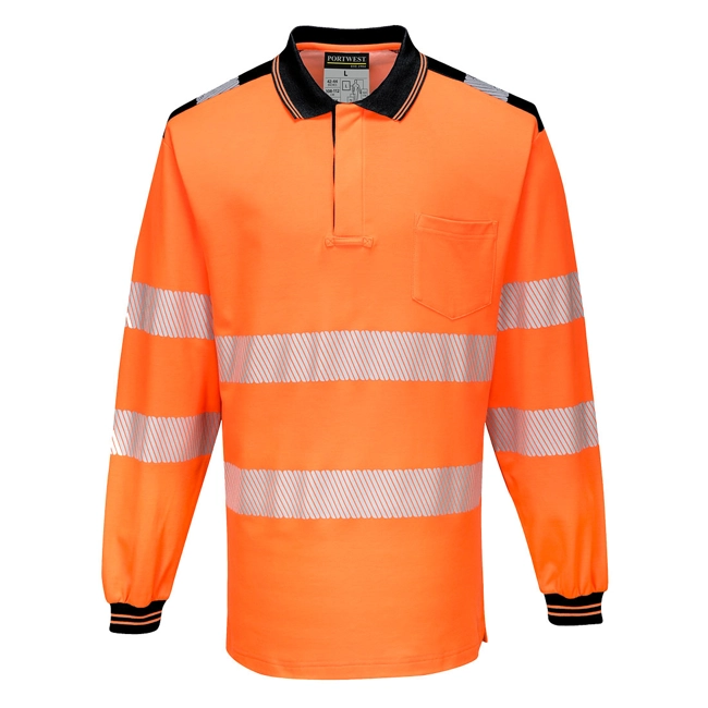 Vendita online PW3 Polo manica lunga Hi-Vis